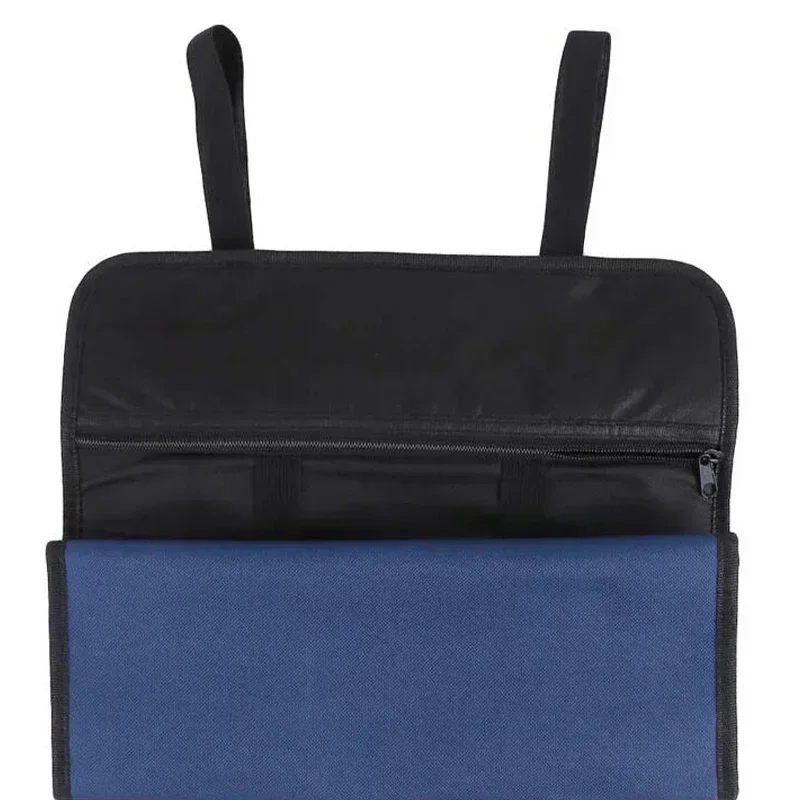 

Canvas Chef Knife Roll Bag with Large Zipper Pocket for Culinary Students Kitchen Utensils Organizer