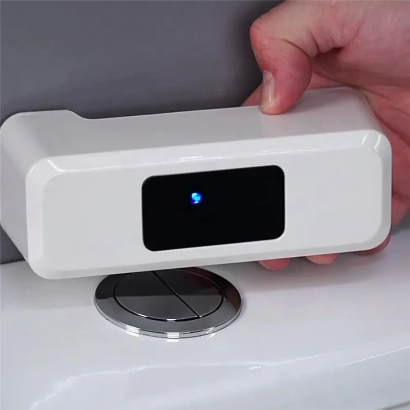 HIWS Automatic Toilet Flush Button Touchless Toilet Flusher External Infrared Flush KIT Smart Automation Kit Smart Toilet