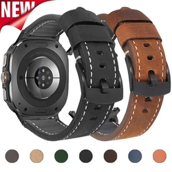 Leather Strap for Samsung Galaxy Watch 7 Ultra 47mm Quick Release Bracelet Wristband for Galaxy Watch Ultra Watchband 22mm Band