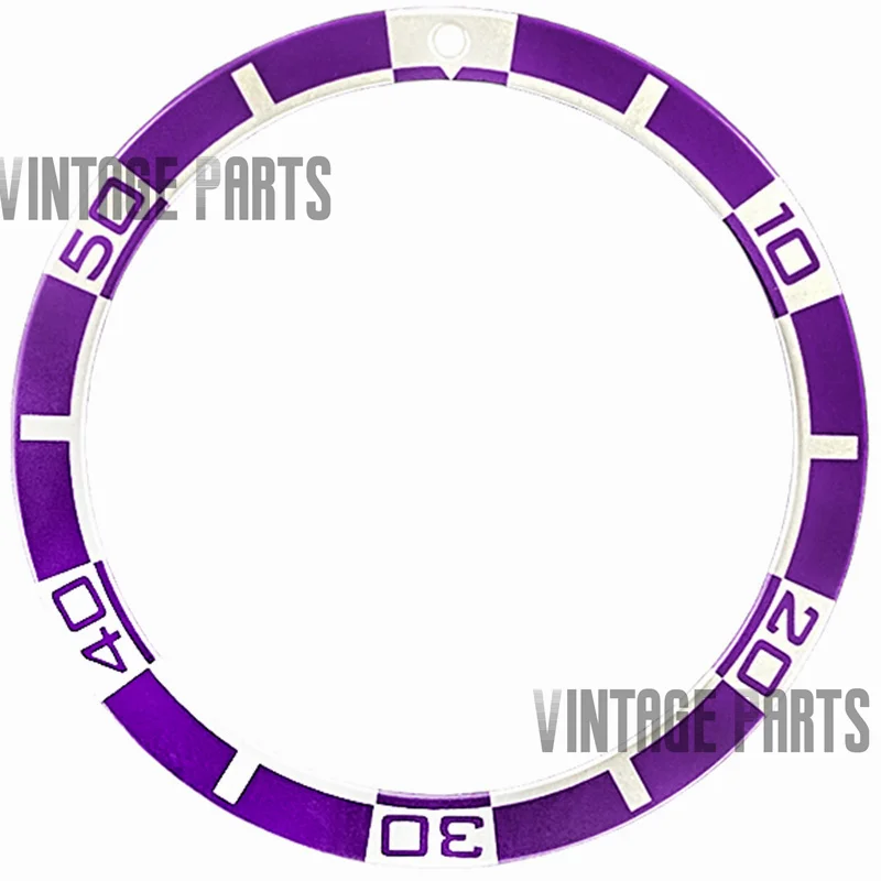 Inserto de bisel plano de aluminio, 38x31,5 Mm, apto para reloj seiko