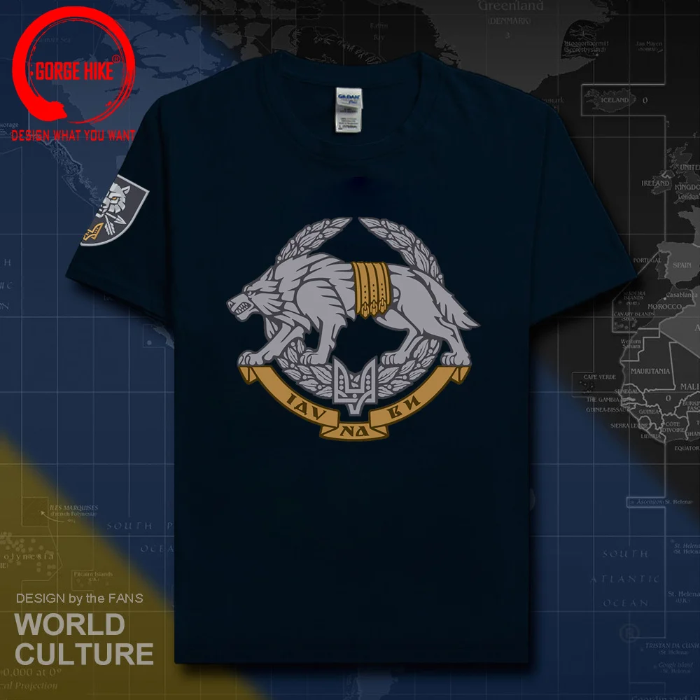 Ukraine Special Operations Forces Spetsnaz Wolf Men T-Shirt Casual Cotton T Shirts Harajuku Men Ukrainian Military Army Clothing