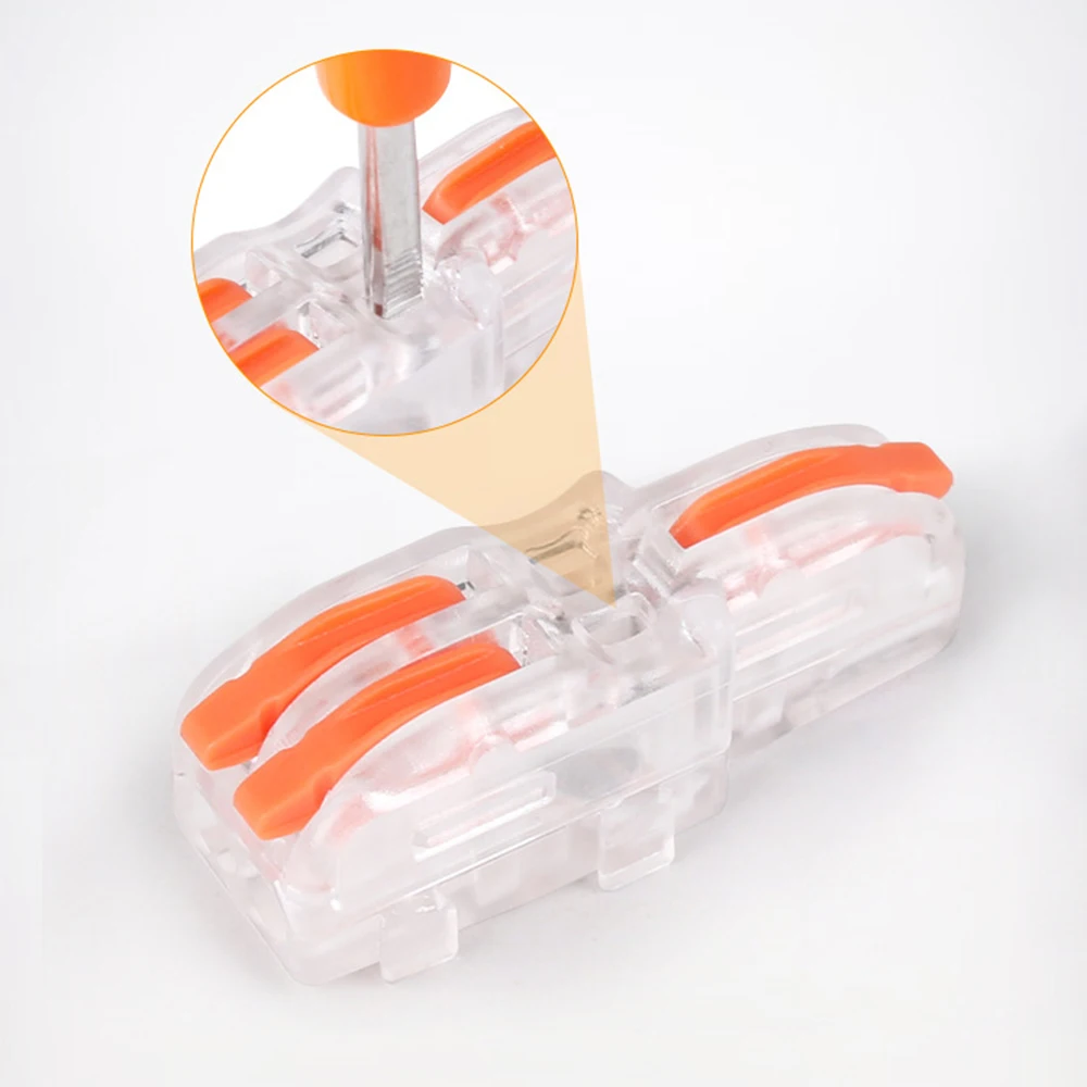 Mini Fast Wire Connector Cable Terminal Block Quick Wiring Connector Cable Connectors Splitter Fast Splice Push-in Terminals