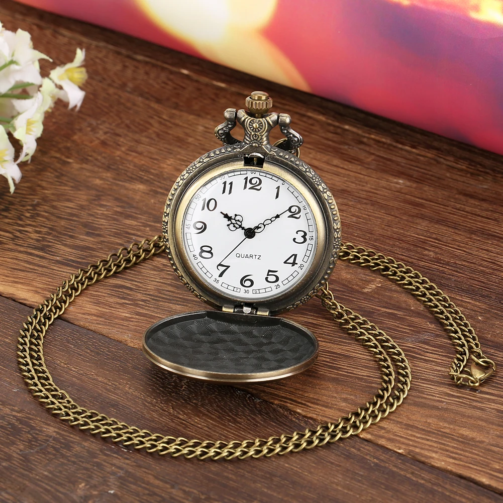 London Tower Bridge Vintage Necklace British Souvenir for Friend Men Women Gifts Quartz Pocket Watch Pendant Relogio De Bolso