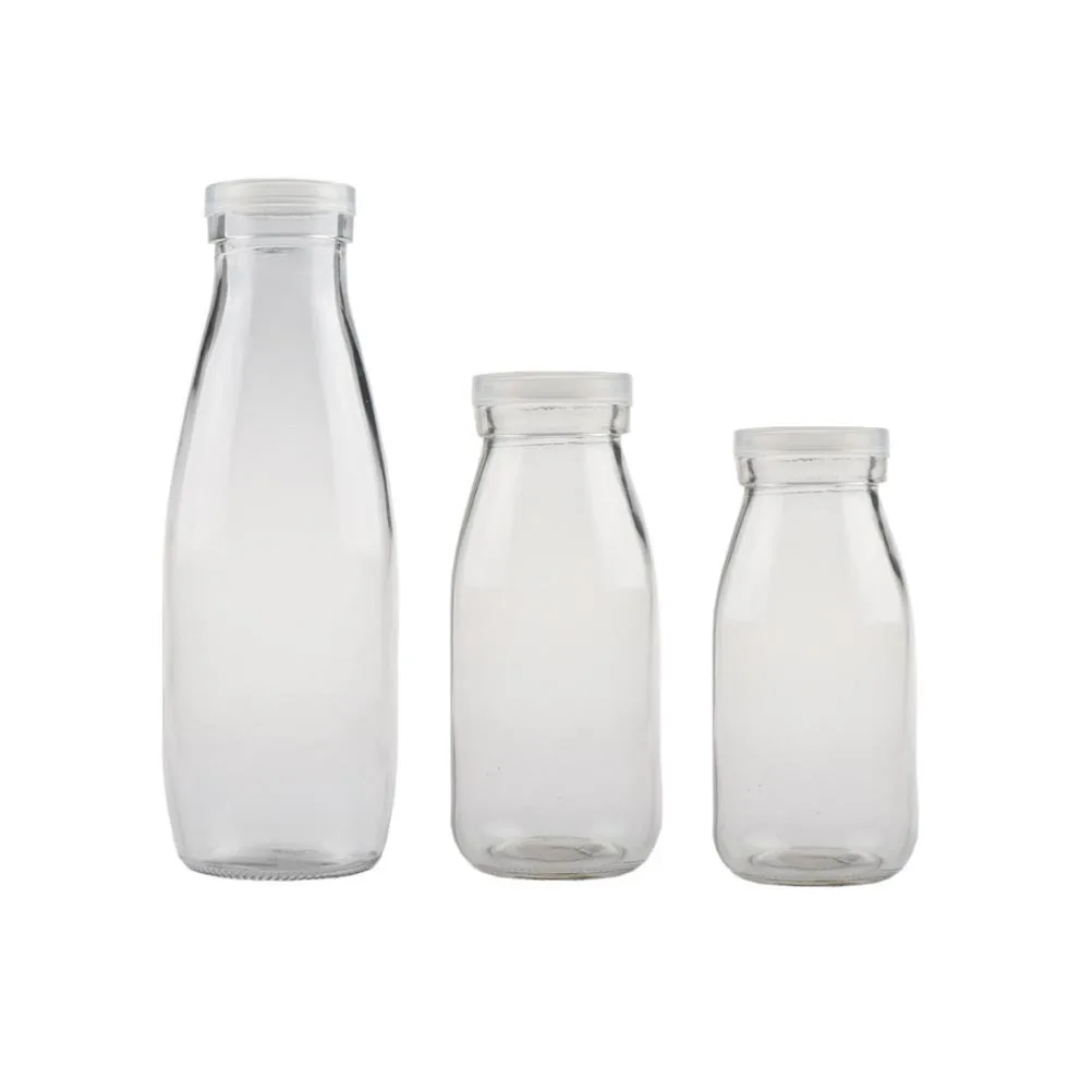 

5Pcs 500Ml Bottle Container High Temperature Resistant Glass Cup for Beer Soft Drinks Juice Milk Reusable Straw Leak Proof Lid