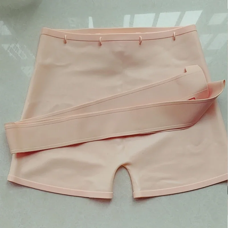 Men Women  Low Waist Waterproof Leak Proof Safety Panties Silicone Shorts One-piece Soft Elastic Tight Pants Shorts Male Female