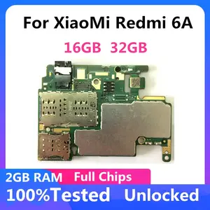 Bilashmart Xiaomi RedMi 6A Logic Board Global Origina Mobile Electronic Panel Mainboard Motherboard Unlocked With Chips Circuits