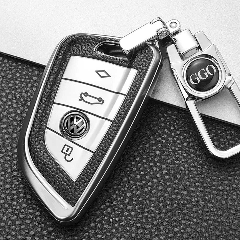 10Pcs 14mm Car Key Emblem Sticker Auto Control Keychain Badge Decal For Volkswagen VW GTI Golf Passat Jetta Tiguan Scirocco Polo