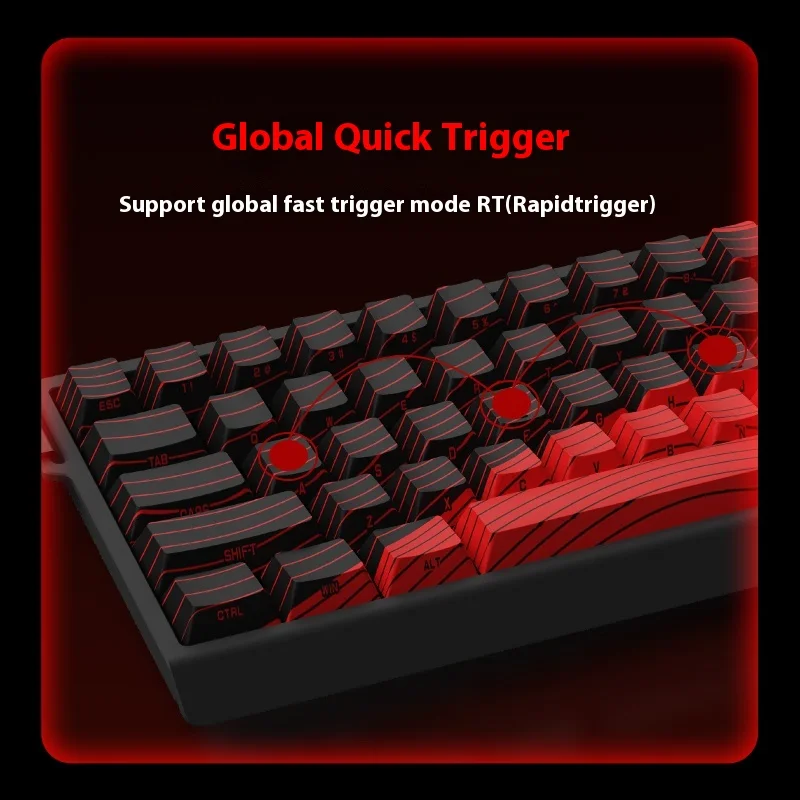 Imagem -02 - Madcatz-teclado Interruptor Magnético Hot Swap Wired Gaming Keyboard Rapid Trigger Custom pc Gamer Acessórios Mad 60 68he r