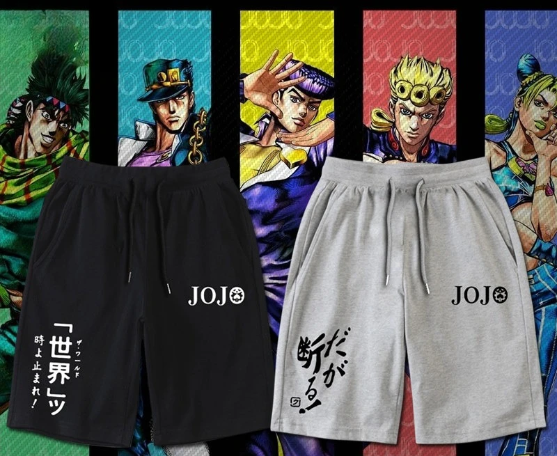 

JOJO's Bizarre Adventure anime-related casual shorts for men women - DIO, Jirogaki Jiro - comfortable sport shorts Streetwear