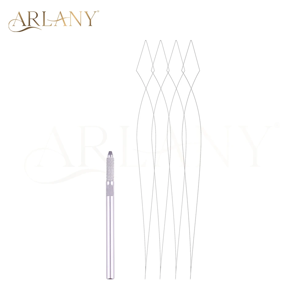 

ARLANY иглы-петли для наращивания волос, инструмент из нержавеющей стали с металлической проволокой для трубок с микробусами, быстрая и простая установка
