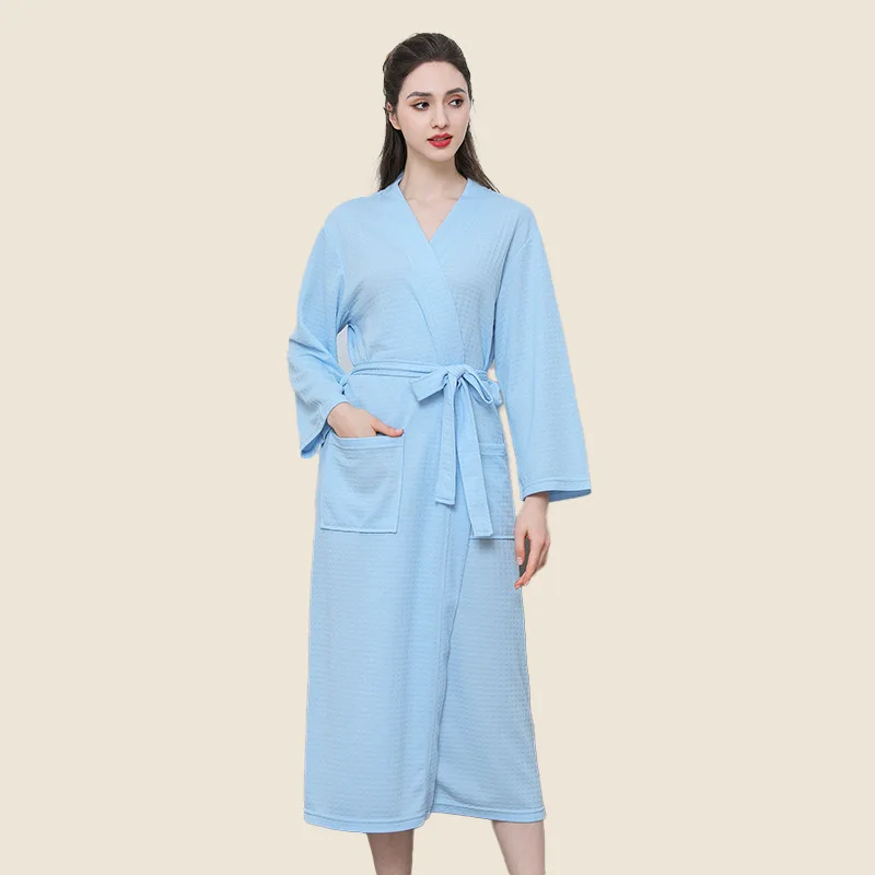 

Qui сухой водопоглощающий летний женский костюм для сауны с летучей мышью, удобный дышащий легкий домашний халат