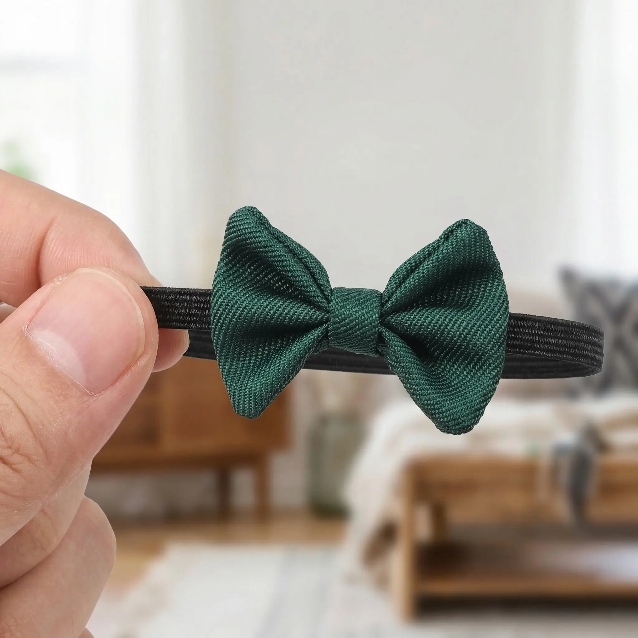 

1Set Miniature Bow Tie for Cotton Soft Fabric Necktie Vibrant Colors Fashionable Dollhouse Dress Up Accessories Mini