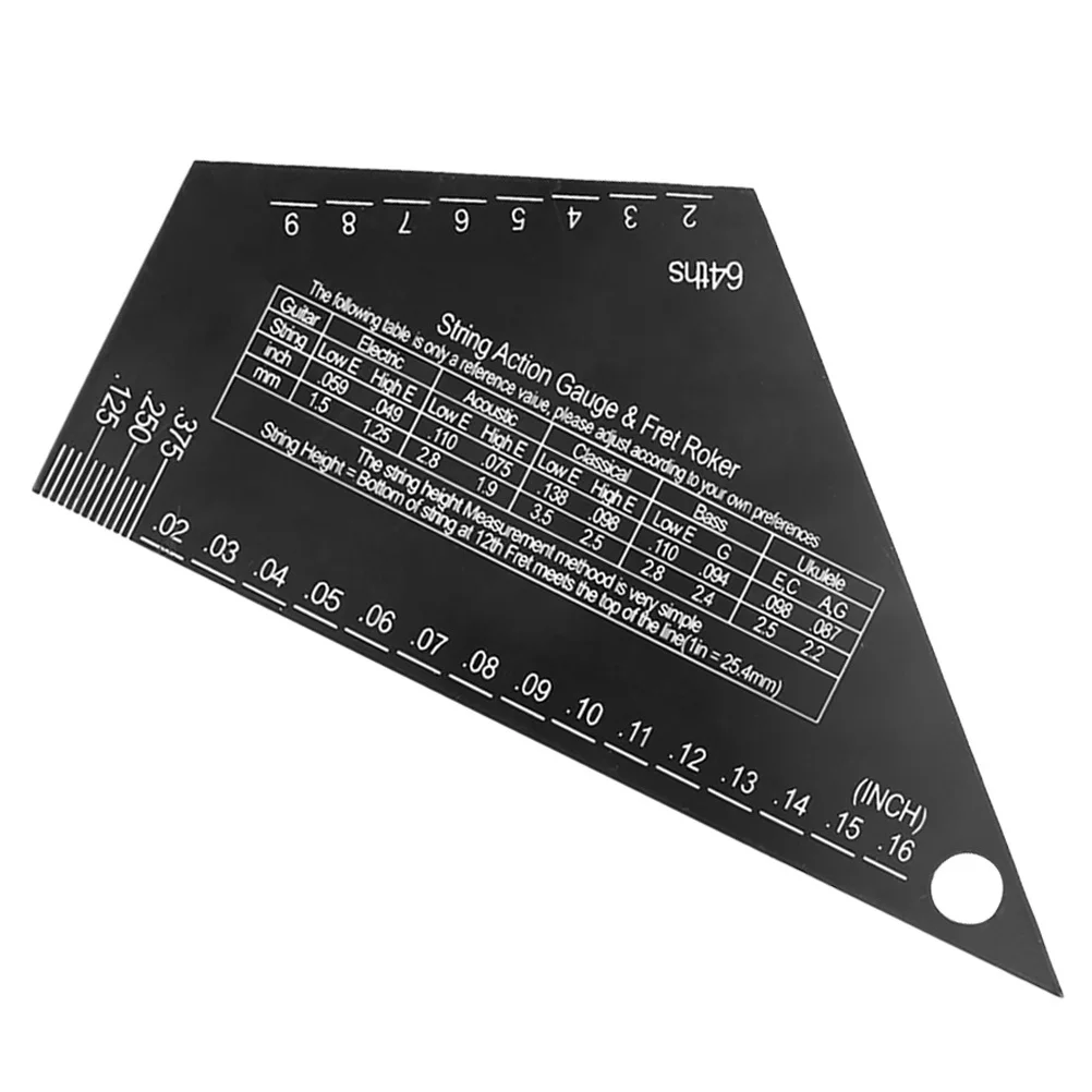 

Guitar Action Gauge String Height Ruler Tool for Electric Acoustic Guitar Setup Luthier Measuring Instrument String Action Gauge
