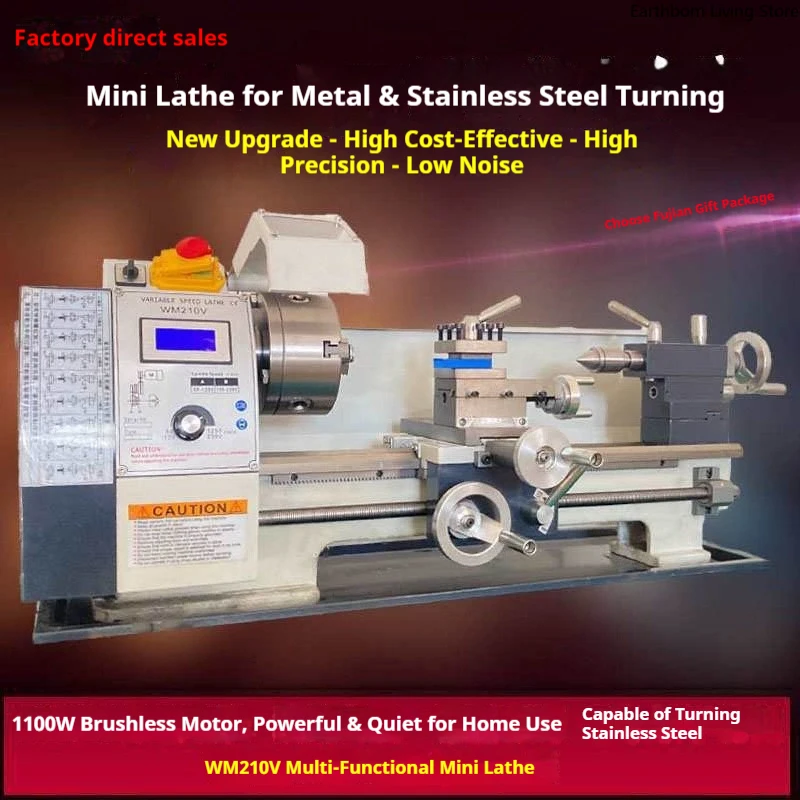 Industrial-grade Mini Lathe Multi-functional Metal Stainless Mini Lathe Processing Commercial Machinery Tornio Compatto ZY60XXCC