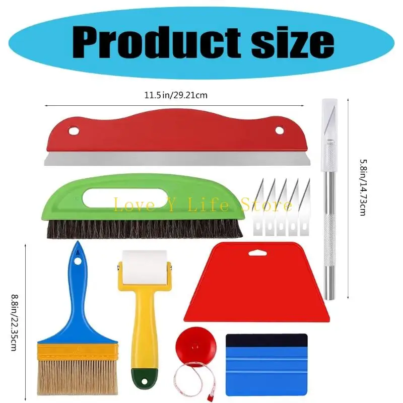 L74C 7pcs Strumento decorazione per casa inclusiva per trasformazioni pareti senza sforzo