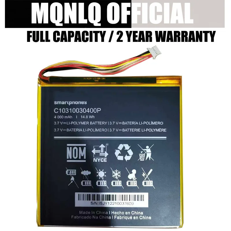 

Аккумулятор для планшета BLU C10310030400P, 4000 мАч, 3.7В