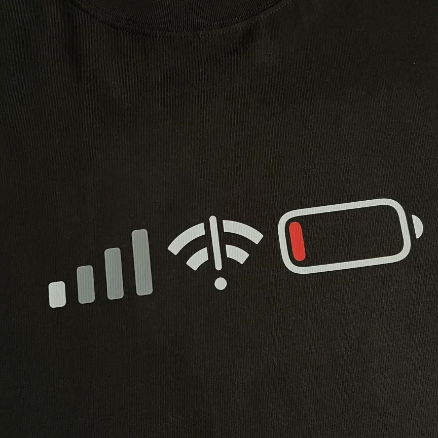 Off-Grid Creative Short Sleeve Loose Unisex Casual T-Shirt Youth Fashion Breathable Cotton Pure Cotton No Network Design