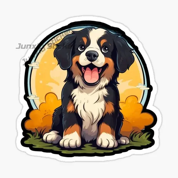 Bernese Mountain Dog Swiss Smart Flexible Alert and Kind Car Sticker Vinyl Self-Adhesive Decorative Decal Car Accessories