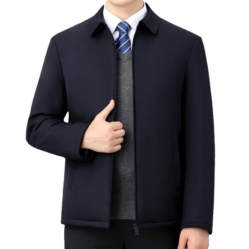 Nuevas chaquetas para hombre con algodón, abrigos cálidos de algodón para hombre, abrigos sueltos de invierno