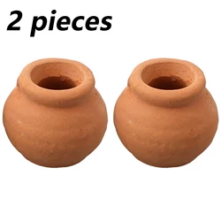 2PCS Mini Flower Pots Ceramic Flowerpot For Indoor Outdoor Flowers Small Plant Vintage Succulents Pot Garden Home Office Decor