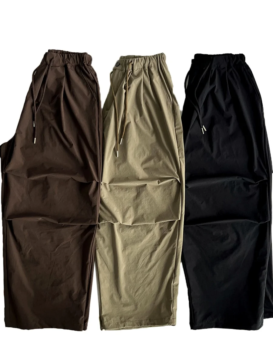 Slim Fit Workwear Pants Straight Leg Long Trousers Men's Summer Fashion Brand Quick Dry Wide Edition Paratrooper Pants