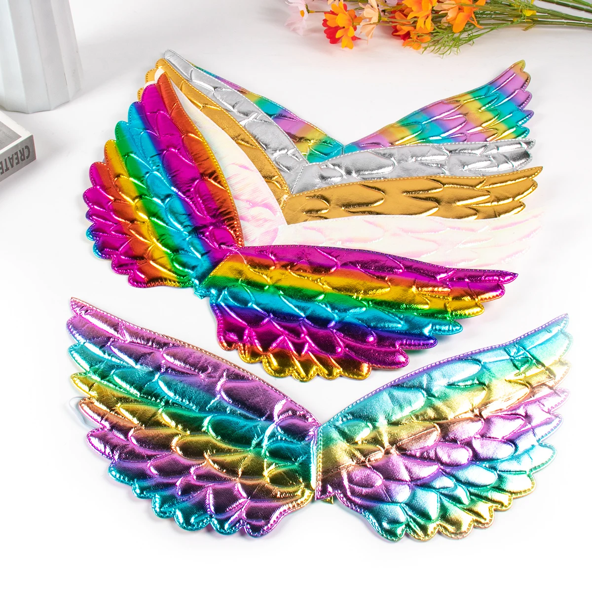 1set Unicorn Party Cosplay Fairy Wings Unicorn Horn Hairband Rainbow Unicorn Decorations Birthday Party Favors Baby Shower