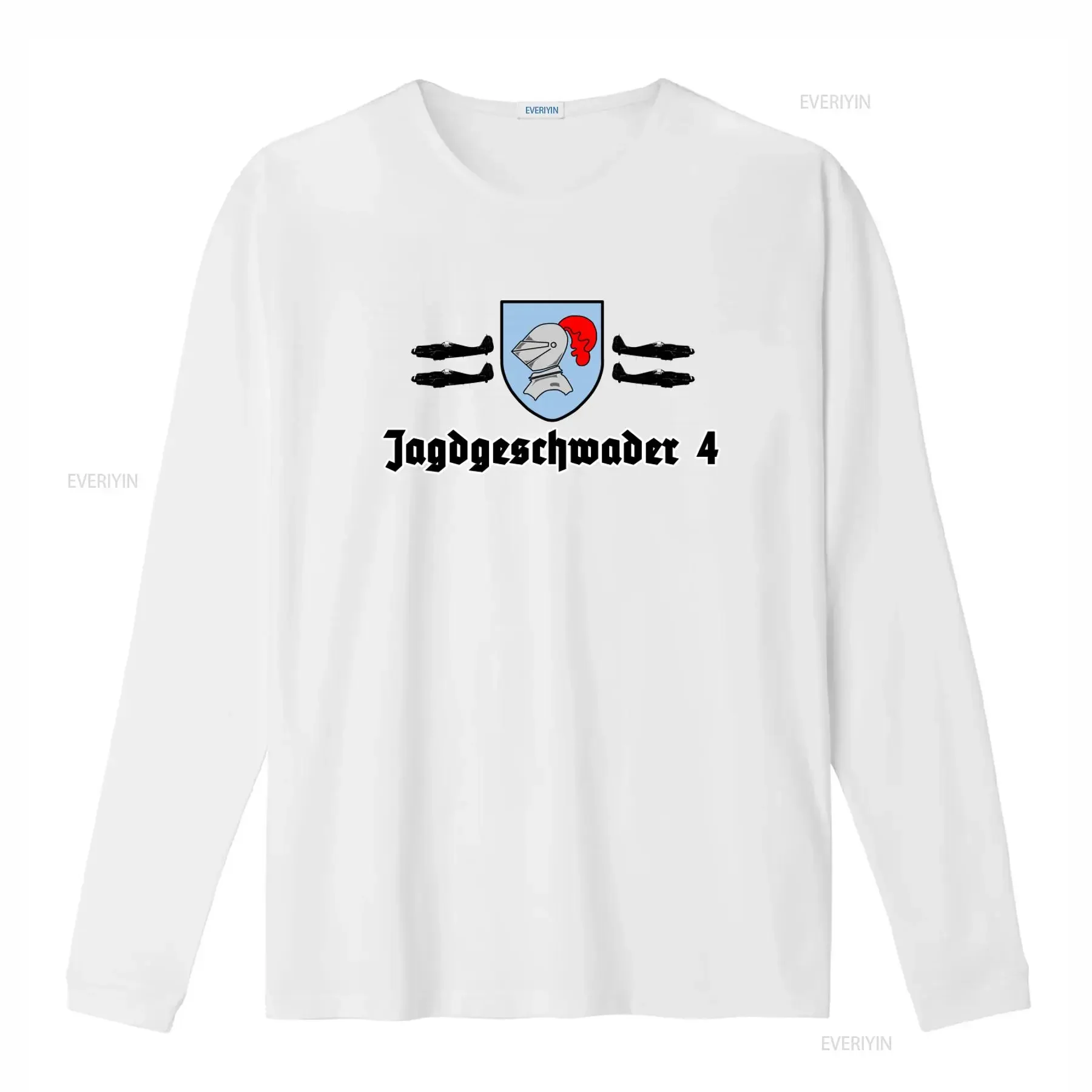 Fighter Squadron 4 JG Luftwaffe Me109 Fw190 Forum Virtual T Shirt 37520 vintage Washed Unisex Versatile Soft streetwear