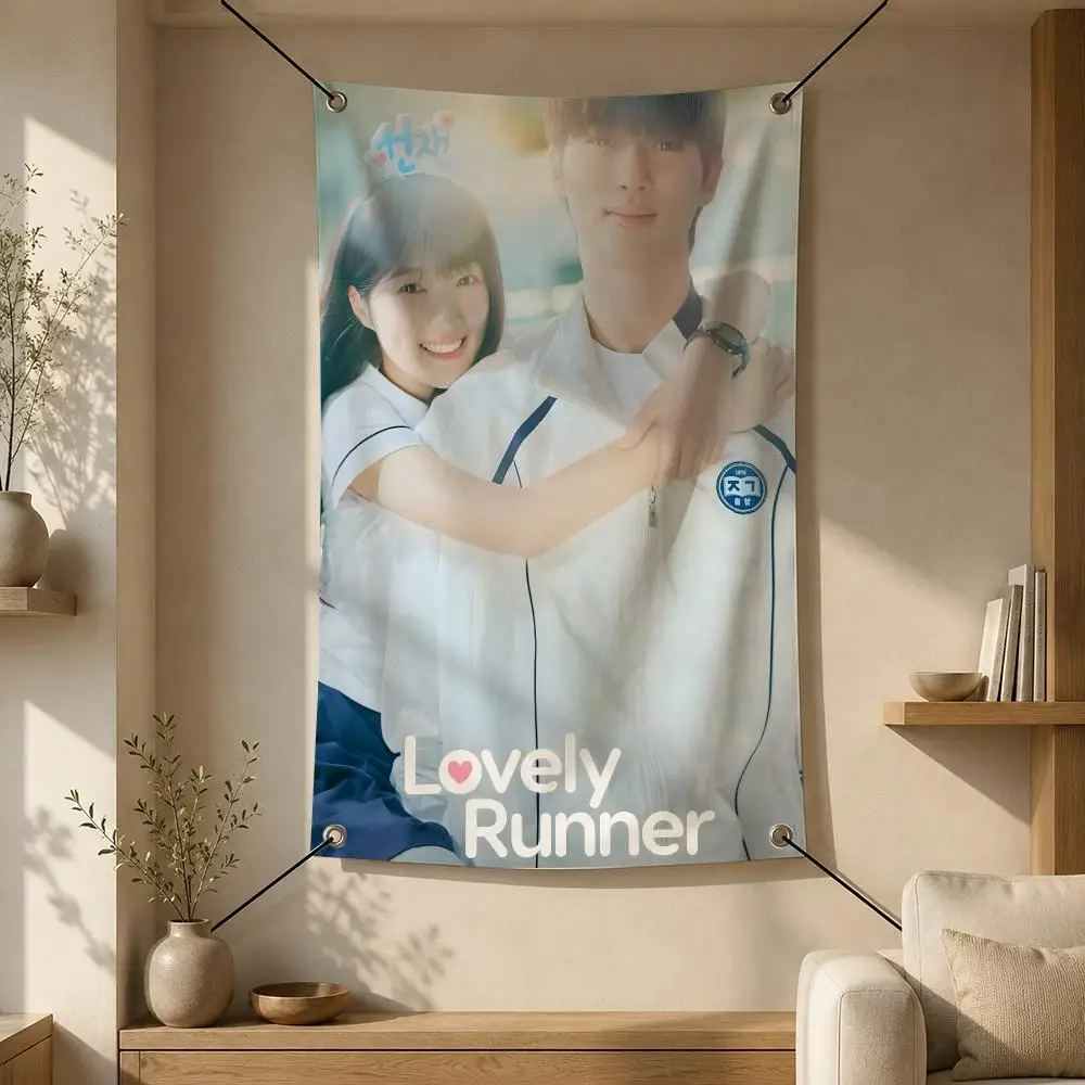 TV Series L-Lovely Runner Flags Flag Banner Wall Hanging for Bedroom Dorm Room Home Bar Party Indoor Outdoor Wall Decor