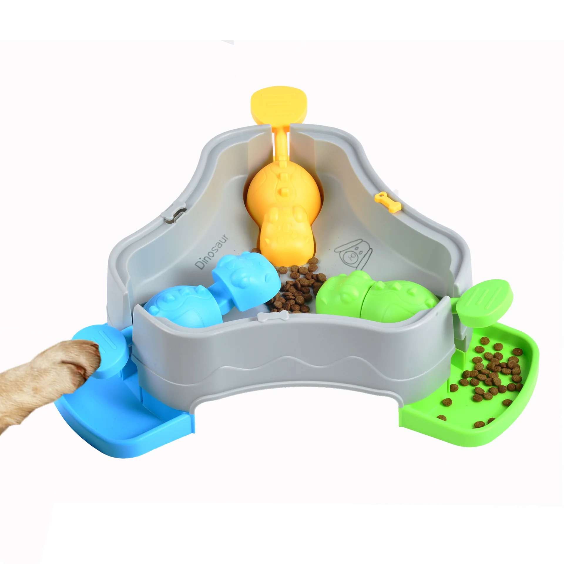 Dispensador prensa alimentación lenta antiasfixia para perros y gatos