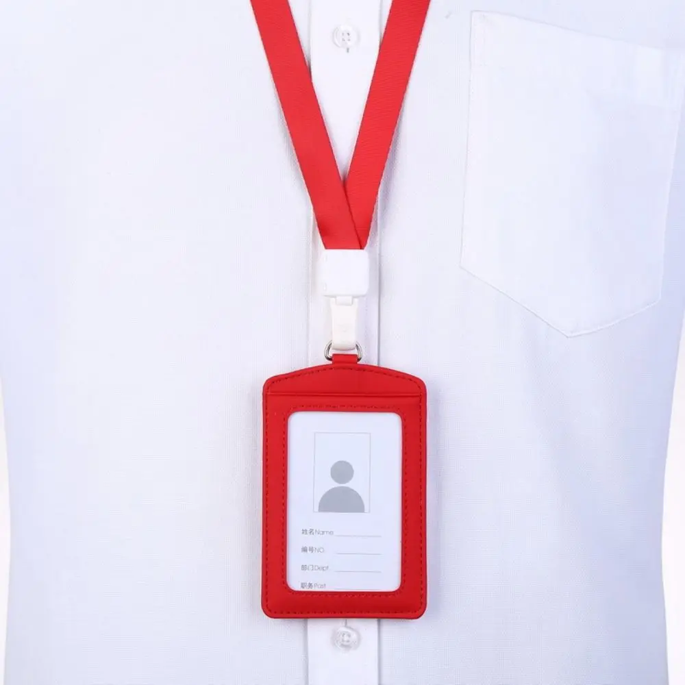 Durable Large Capacity ID Card Holder Folding Multi-card Card Case Colorful ID Employee Badge Holder