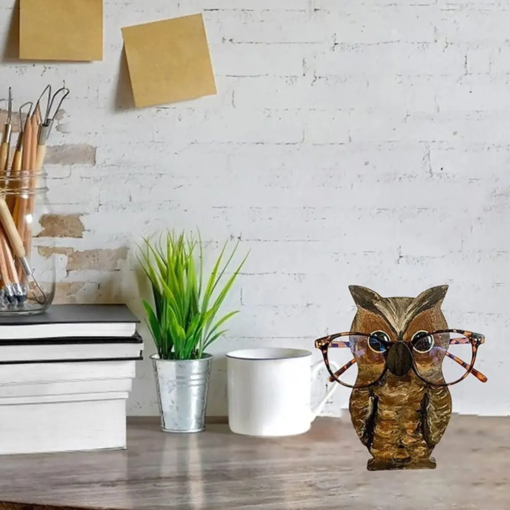 Porte-lunettes en bois en forme d\'animal, porte-lunettes de soleil créatif, présentoir de lunettes, décor de bureau à domicile et au bureau, mode