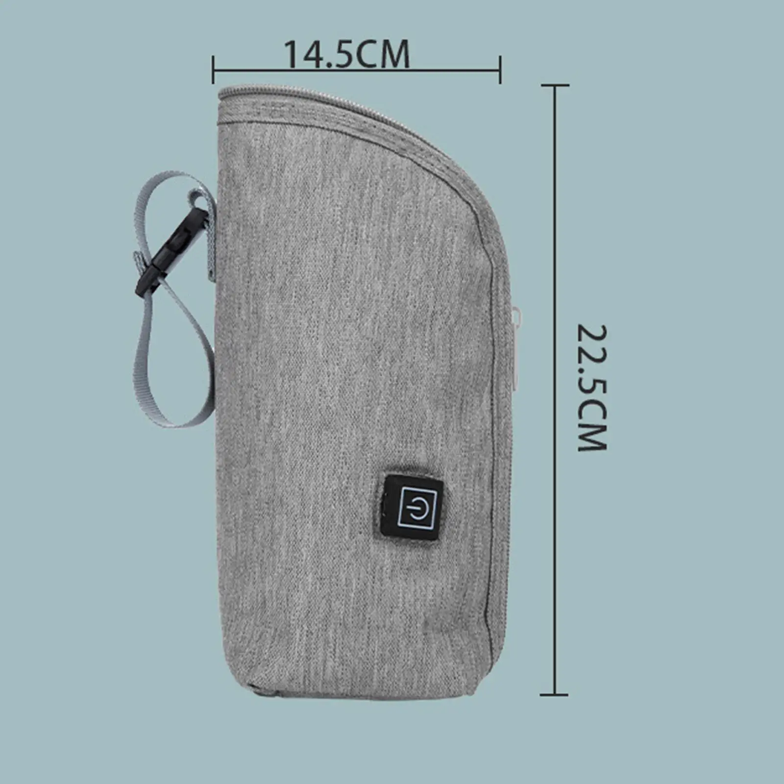 Chauffe-biSantos d'allaitement compact USB, sac de lait maternel isolé, chauffe-biSantos de lait maternel pour la voiture, la garderie, le voyage