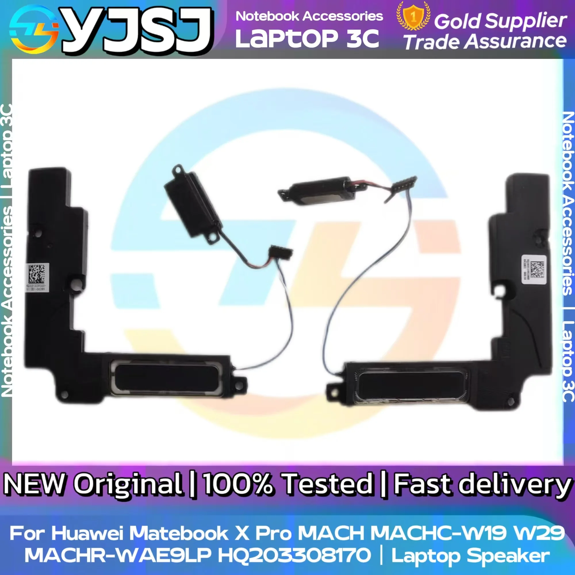 New Original Laptop Speaker For Huawei Matebook X Pro MACH MACHC-W19 W29 MACHR-WAE9LP built-in speaker horn audio HQ203308170