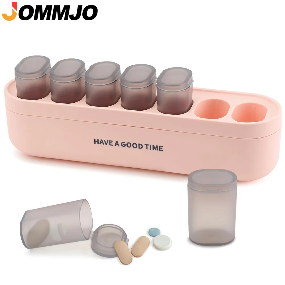 Weekly Medicine Pill's Box Pill Case Drug Dispense Mini Portable Pills Organizer Case 7 Grids PillBox Tablet Storage Container