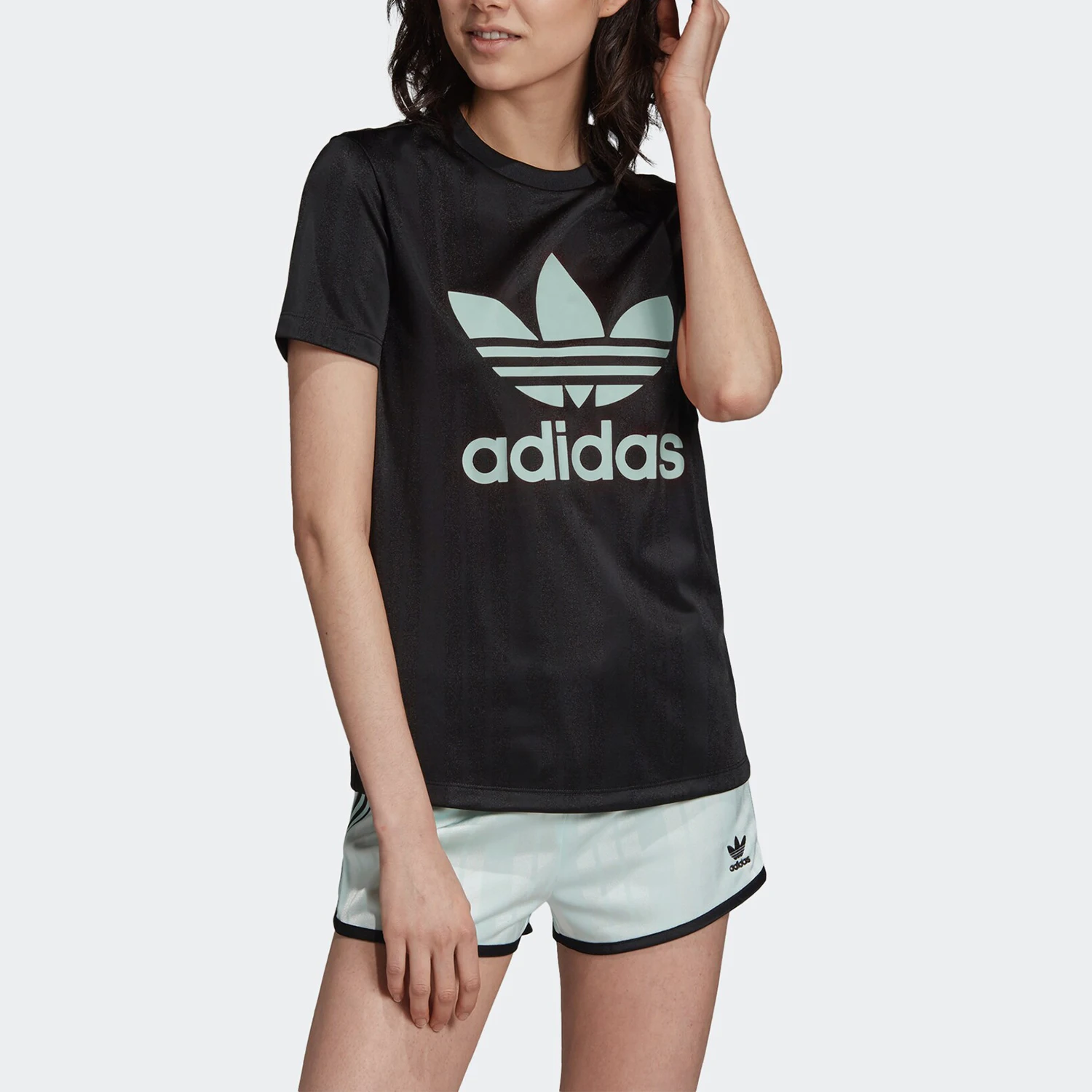 Adidas genuine clover TREFOIL TEE women's sports short sleeved T-shirt DV0116