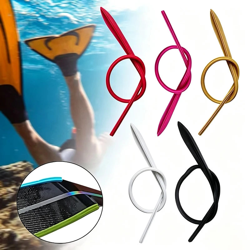 4pcs Diving Fins Edge Strips 68cm Silicone Fin Edge Protection Water Guide Strips for Long Fins Swimming Snorkeling Accessories