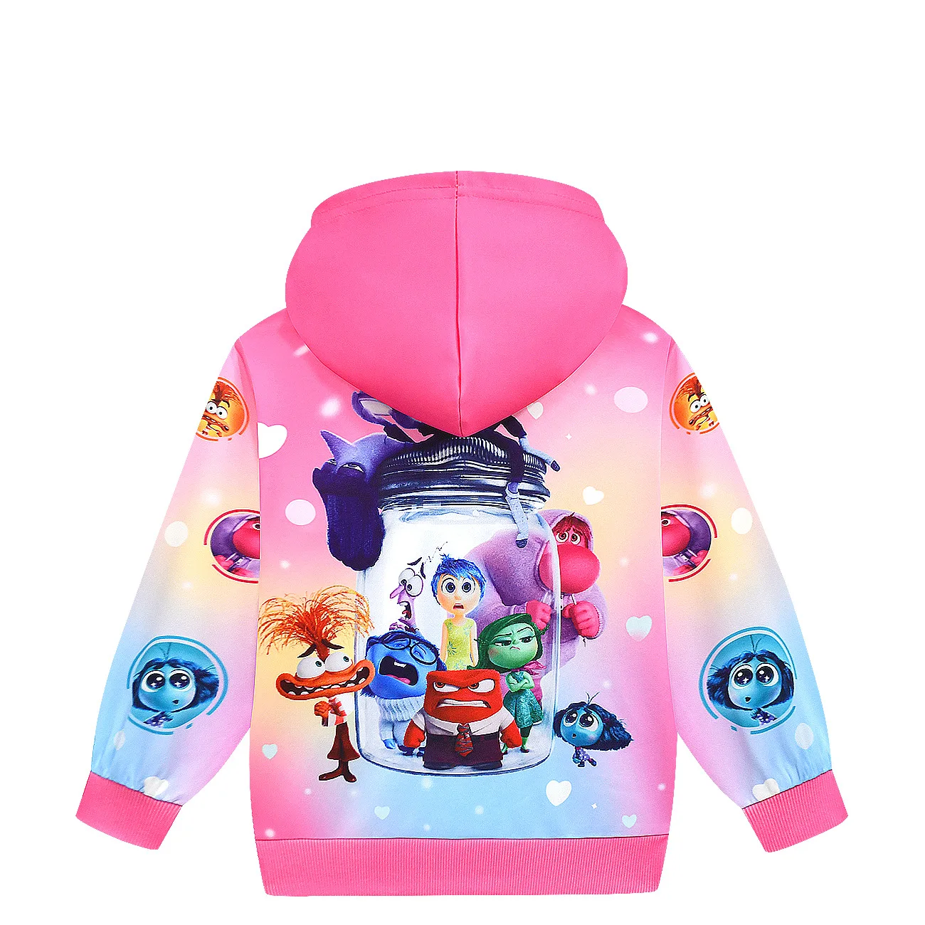 Felpe con cappuccio per bambini per ragazzi ragazze Inside Out 2 maglione primavera autunno vestiti a maniche lunghe bambini cappotto cartone animato Costume da festa di natale