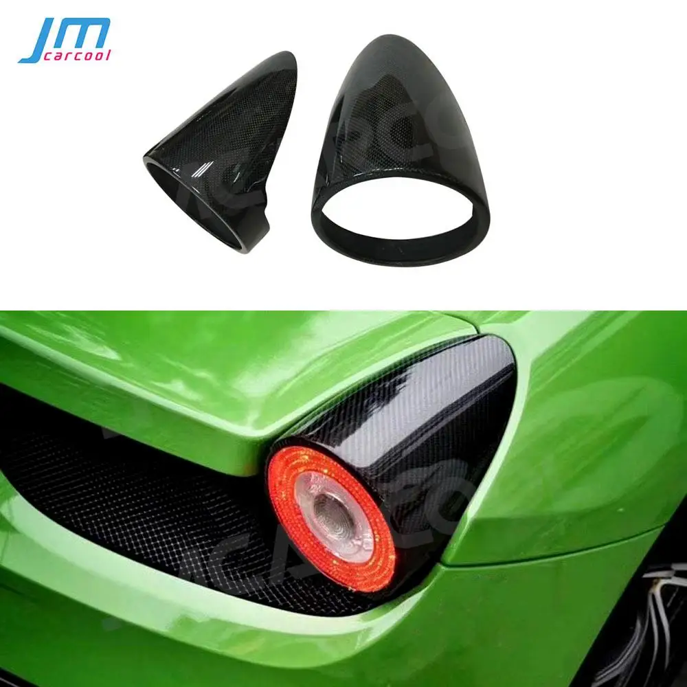 

Rear Lamp Trim Cap Covers For Ferrari 458 2011-2014 Carbon Fiber / FRP Boot Taillight Decorative Caps Car Styling