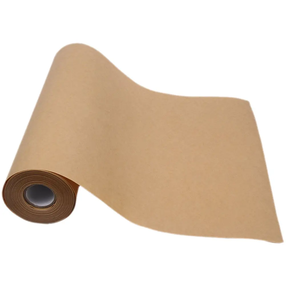 

1pcs 1 Roll Brown Kraft Paper Natural Wood Pulp Diy Gift Flower Wrapping Material Craft Projects Party Favors Floral Arrangement
