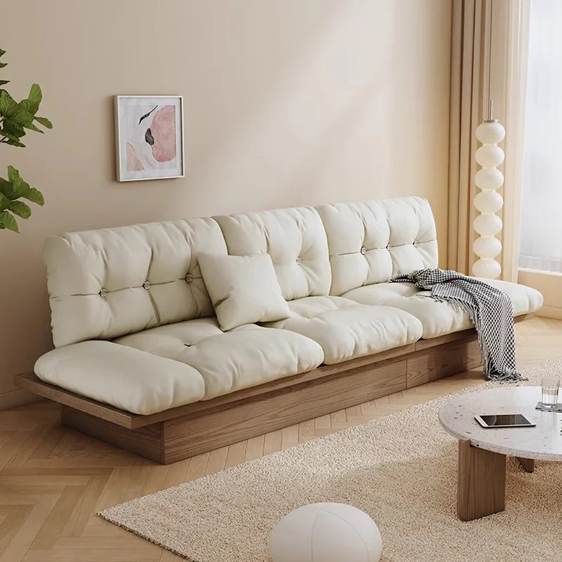 

Wooden Minimalist Living Room Sofa Curio Ergonomic Sleeper Designer Living Room Sofarelax Anti Slip Canape Salon Home Decoration