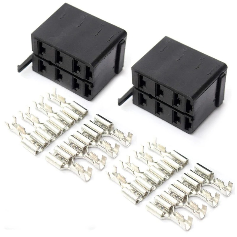 10 Sets Carling ARB Rocker Switch Wire Spade Terminal Connector Plug Socket Fit For Boat SUV Car