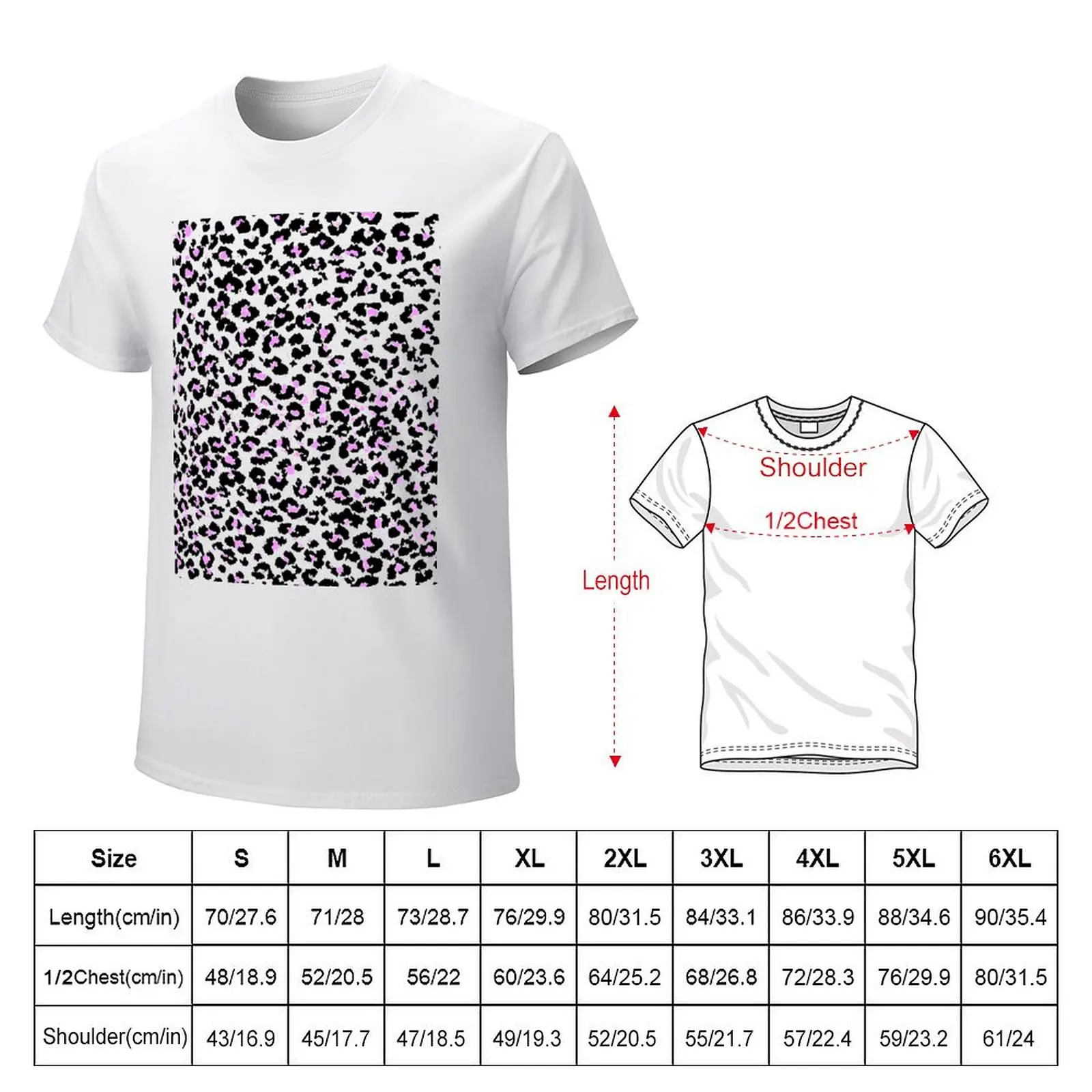 Rio Leopard Carpet Print T-Shirt korean fashion customizeds plain vintage clothes workout shirts for men