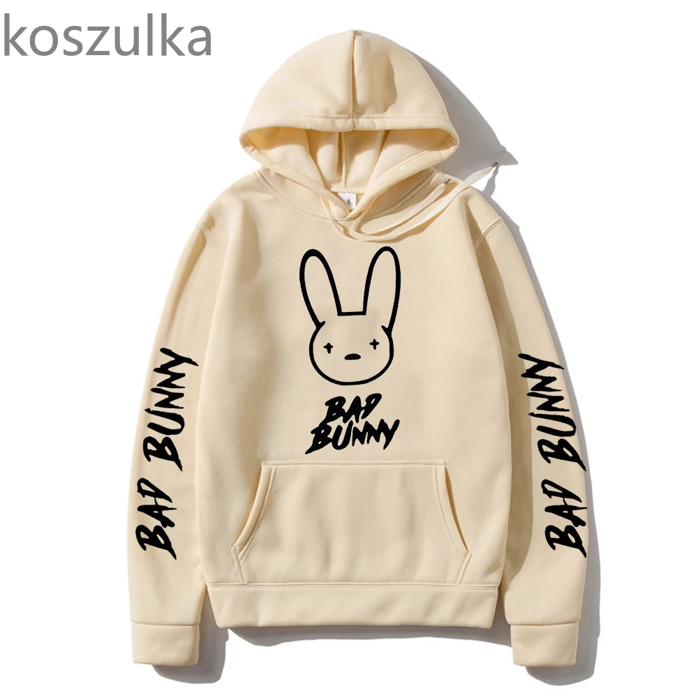 

New Bad Bunny Hoodie Fashion Kpop Hip Hop Streetwear Men Women Hoodies Oversized Sweatshirts Harajuku Tracksuits Unisex Pullover