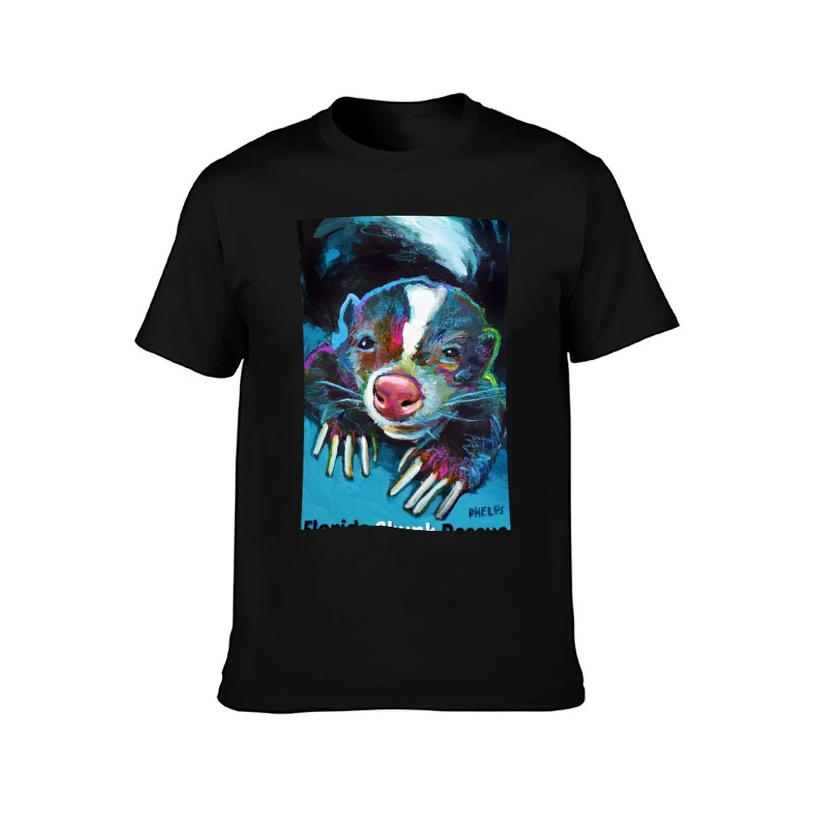 New Florida Skunk Rescue Design T-Shirt Plus Size Non-Shrink T-Shirt