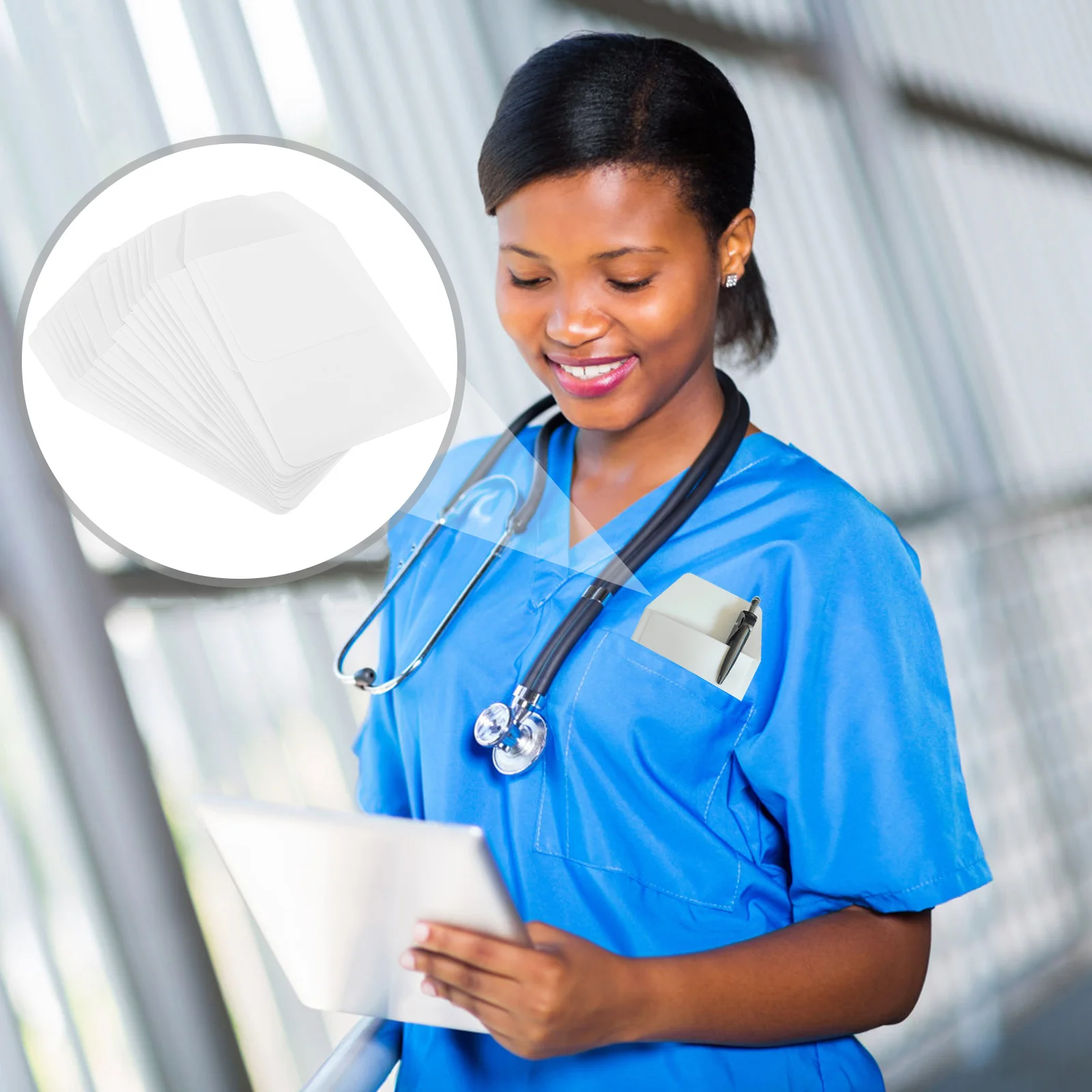 

15Pcs Nurse Pen Storage Pouches Doctor Office Pen Pouches Small Pocket Protectors Medical Pocket Protectors for Shirts