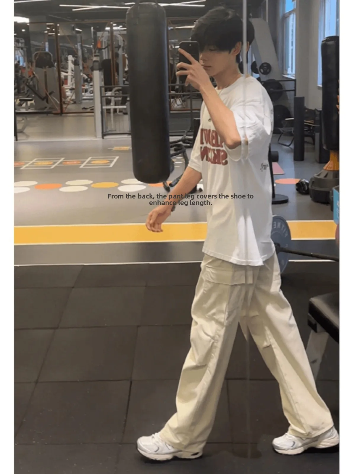 

Мужские рабочие брюки в японском ретро-стиле, свободного кроя, прямые, повседневные, уличные, модные, брендовые, 100% хлопок