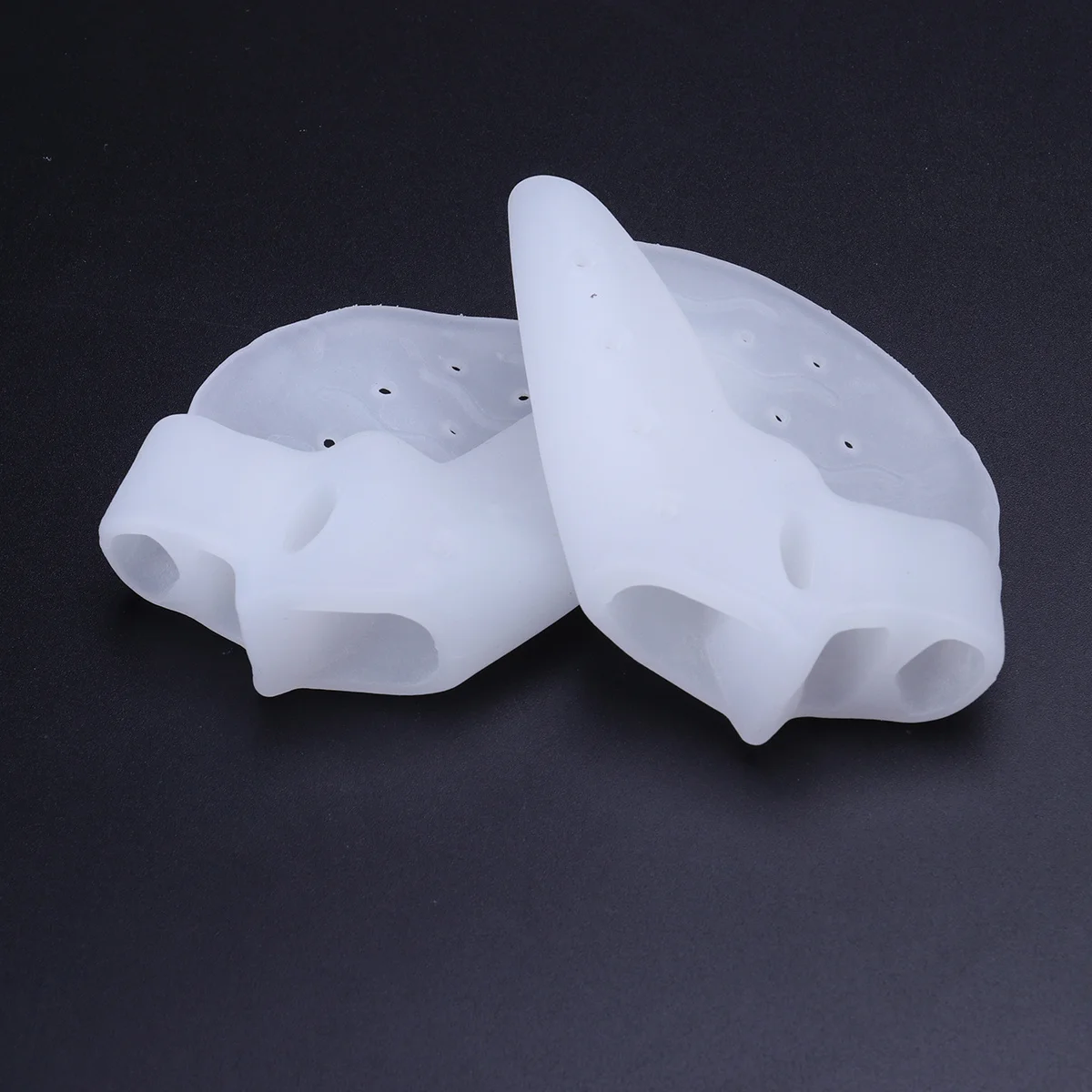 

Comfortable Toe Separator Hallux Valgus Corrector 3-Toe Holes Bunion Relief Anti-Skid Breathable Design for Feet
