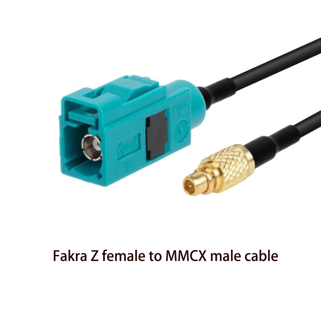 1PC Fakra Z Male Female Water Blue To MMCX Plug Jack Straight/ RA Pigtail Cable Adapter RG174 15cm 6inch/30cm/50cm Wholesale NEW