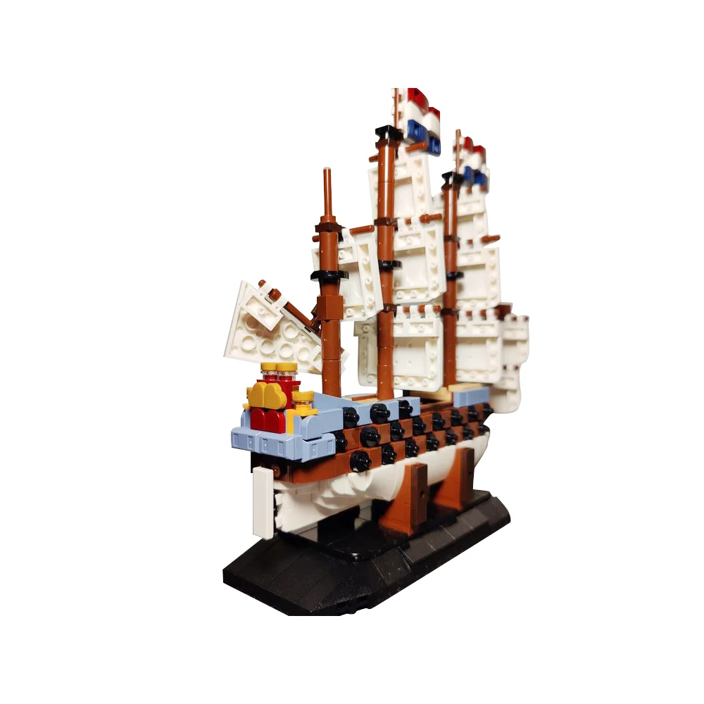 MOC-186253 Ship of the Zeven Provincien Building Blocks Arms Warship Model Brick DIY Creative Toys Educational Children Gift