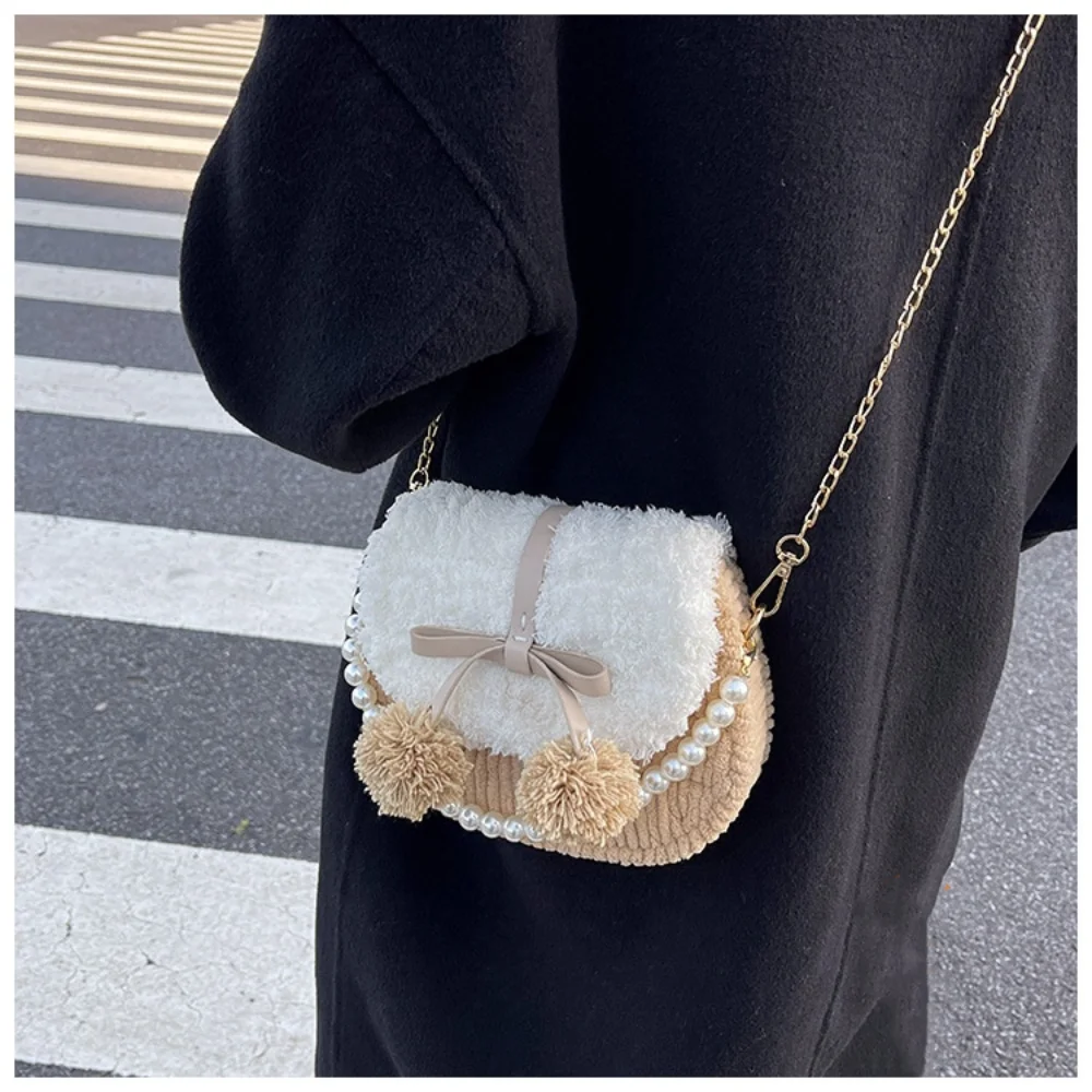 Handmade Female Crossbody Bags Coin Purse DIY Material Bag Self Woven Handheld Bag Mini Handbags Shoulder Bag For Girlfriend